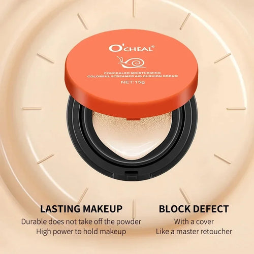 2 Colors O'CHEAL Whitening BB Cream Foundation Air Cushion Concealer Face Makeup Girl's Facial Beauty Original Cosmetic Cream - AliExpress 66