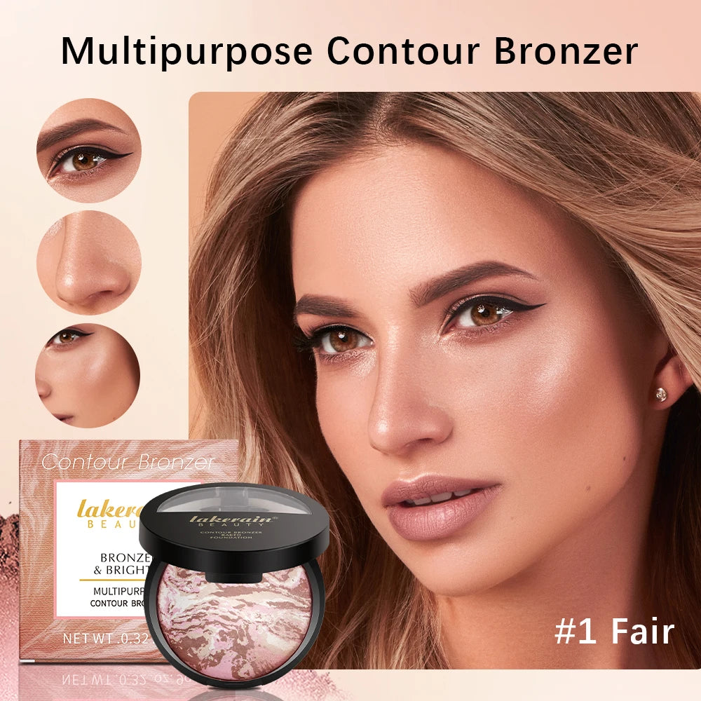 Demi Matte Natural Finish Baked Brighten Color Correcting Powder Foundation Buildable Light to Coverage Oil Control Makeup - AliExpress 66